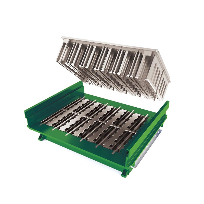 Форма для бетонного кирпича из полых блоков