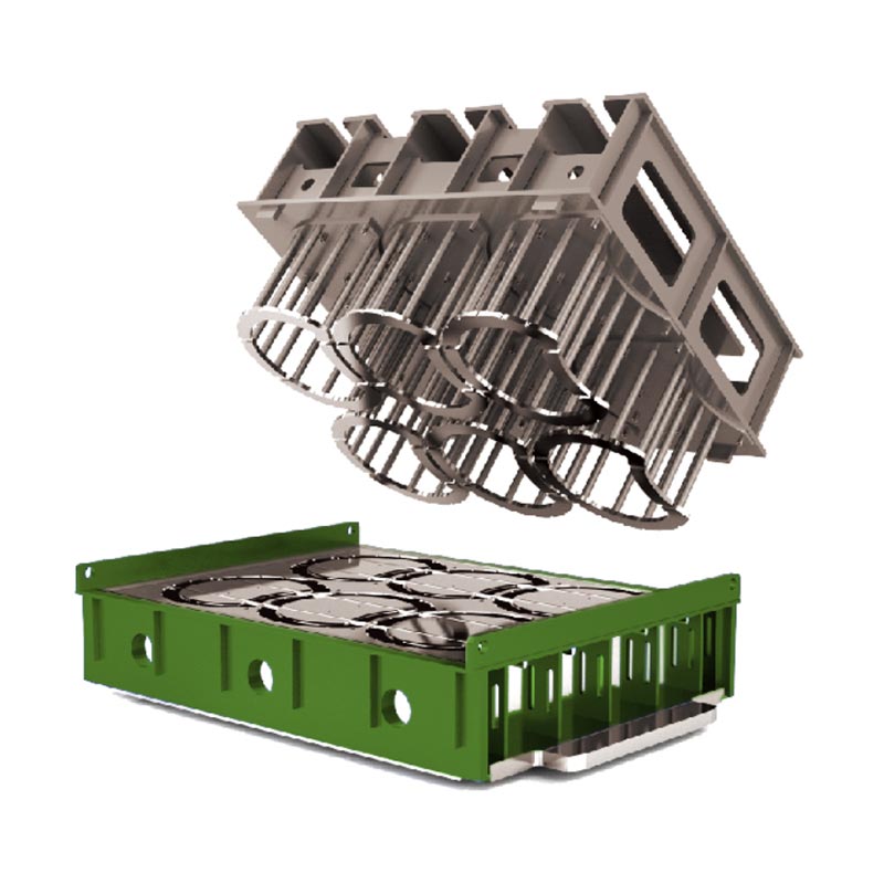 Пейзажная бетонная кирпичная форма